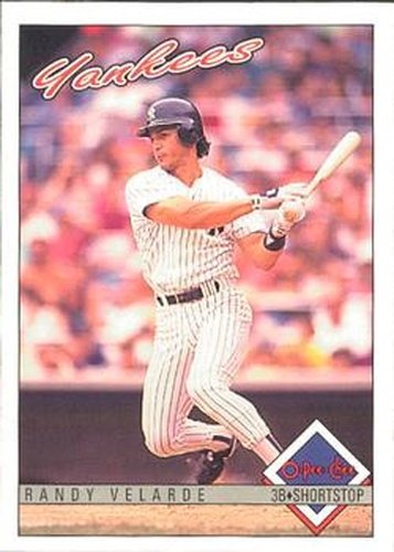 #337 Randy Velarde - New York Yankees - 1993 O-Pee-Chee Baseball