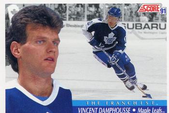 #338 Vincent Damphousse - Toronto Maple Leafs - 1991-92 Score American Hockey