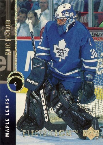 #338 Eric Fichaud - Toronto Maple Leafs - 1994-95 Upper Deck Hockey - Electric Ice