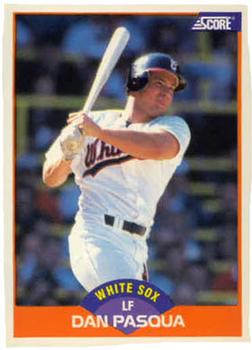 #338 Dan Pasqua - Chicago White Sox - 1989 Score Baseball