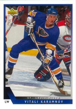 #338 Vitali Karamnov - St. Louis Blues - 1993-94 Upper Deck Hockey