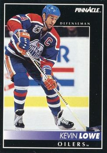 #338 Kevin Lowe - Edmonton Oilers - 1992-93 Pinnacle Canadian Hockey
