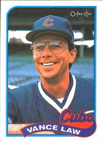 #338 Vance Law - Chicago Cubs - 1989 O-Pee-Chee Baseball