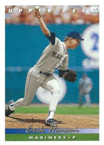 #338 Erik Hanson - Seattle Mariners - 1993 Upper Deck Baseball