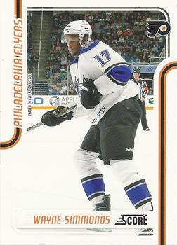 #338 Wayne Simmonds - Philadelphia Flyers - 2011-12 Score Hockey