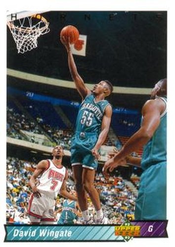 #338 David Wingate - Charlotte Hornets - 1992-93 Upper Deck Basketball