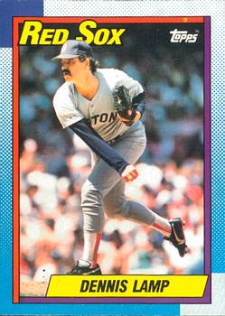 #338 Dennis Lamp - Boston Red Sox - 1990 O-Pee-Chee Baseball
