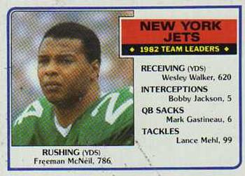 #338 Freeman McNeil - New York Jets - 1983 Topps Football