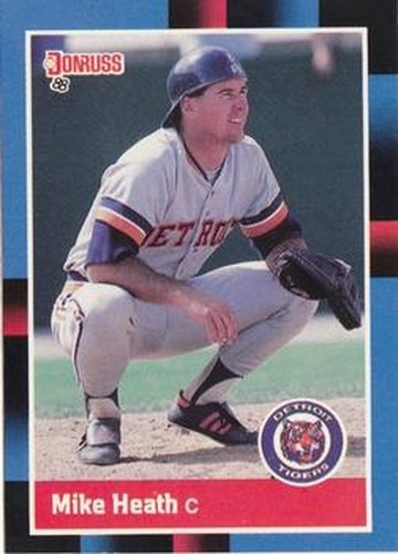 #338 Mike Heath - Detroit Tigers - 1988 Donruss Baseball