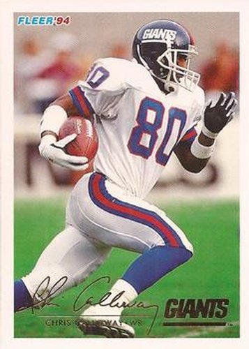 #338 Chris Calloway - New York Giants - 1994 Fleer Football