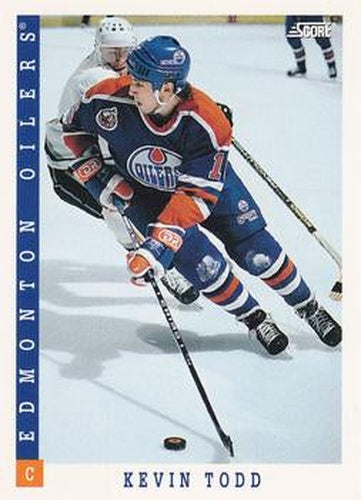 #338 Kevin Todd - Edmonton Oilers - 1993-94 Score Canadian Hockey