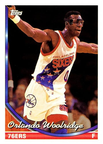 #338 Orlando Woolridge - Philadelphia 76ers - 1993-94 Topps Basketball
