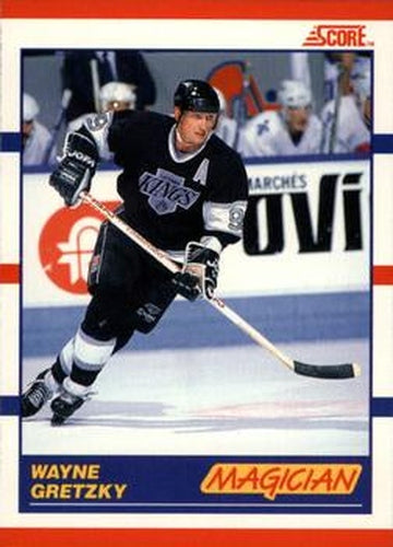 #338 Wayne Gretzky - Los Angeles Kings - 1990-91 Score Canadian Hockey