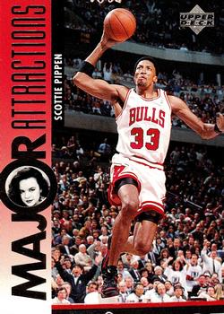 #338 Scottie Pippen / Jenna Von Oy - Chicago Bulls - 1995-96 Upper Deck Basketball