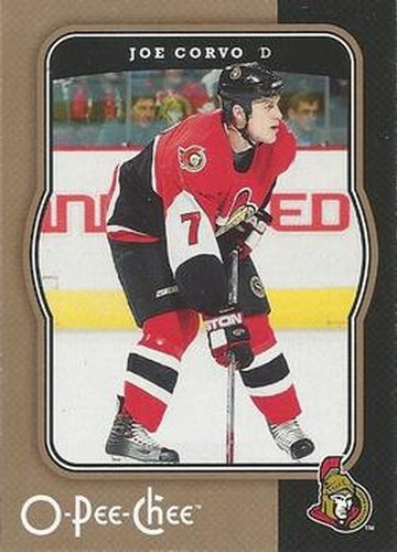 #338 Joe Corvo - Ottawa Senators - 2007-08 O-Pee-Chee Hockey
