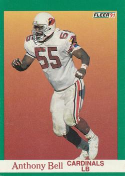 #338 Anthony Bell - Phoenix Cardinals - 1991 Fleer Football
