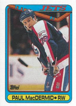 #338 Paul MacDermid - Winnipeg Jets - 1990-91 Topps Hockey
