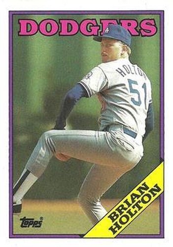 #338 Brian Holton - Los Angeles Dodgers - 1988 Topps Baseball