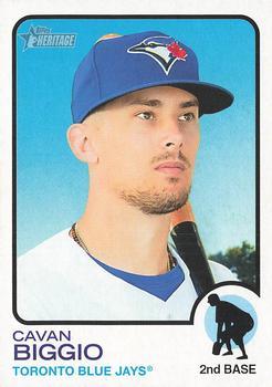 #338 Cavan Biggio - Toronto Blue Jays - 2022 Topps Heritage Baseball