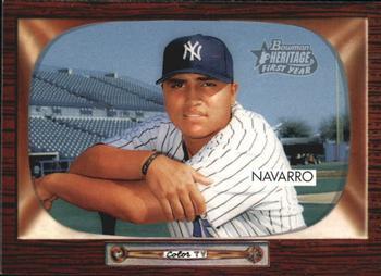 #338 Dioner Navarro - New York Yankees - 2004 Bowman Heritage Baseball