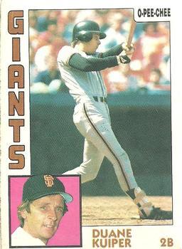 #338 Duane Kuiper - San Francisco Giants - 1984 O-Pee-Chee Baseball