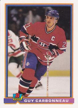 #338 Guy Carbonneau - Montreal Canadiens - 1991-92 Bowman Hockey