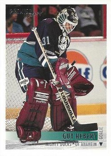 #338 Guy Hebert - Anaheim Mighty Ducks - 1994-95 Topps Premier Hockey