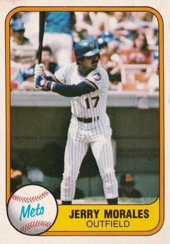 #338 Jerry Morales - New York Mets - 1981 Fleer Baseball