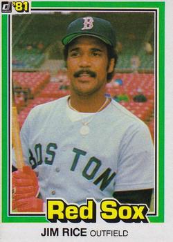 #338 Jim Rice - Boston Red Sox - 1981 Donruss Baseball