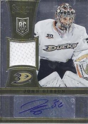 #338 John Gibson - Anaheim Ducks - 2013-14 Panini Select Hockey