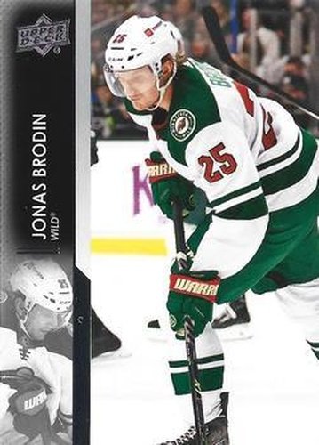 #338 Jonas Brodin - Minnesota Wild - 2021-22 Upper Deck Hockey