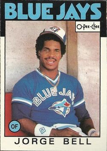 #338 Jorge Bell - Toronto Blue Jays - 1986 O-Pee-Chee Baseball
