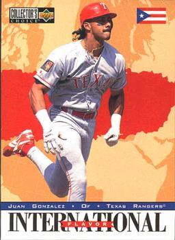 #338 Juan Gonzalez - Texas Rangers - 1996 Collector's Choice Baseball