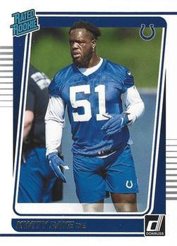 #338 Kwity Paye - Indianapolis Colts - 2021 Donruss Football