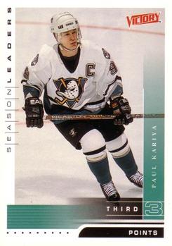 #338 Paul Kariya - Anaheim Mighty Ducks - 1999-00 Upper Deck Victory Hockey