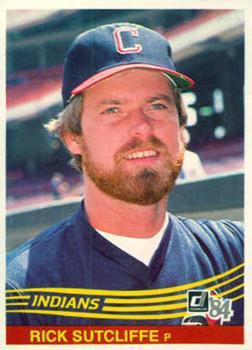 #338 Rick Sutcliffe - Cleveland Indians - 1984 Donruss Baseball