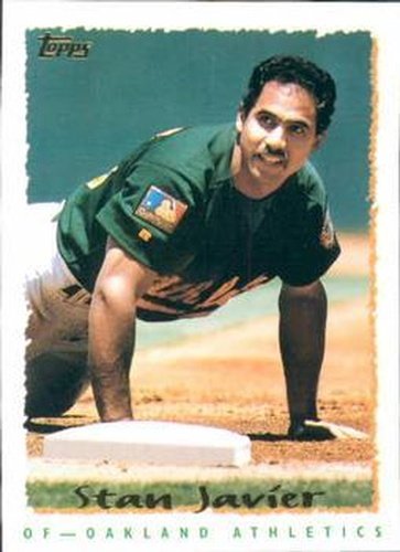 #338 Stan Javier - Oakland Athletics - 1995 Topps Baseball