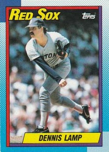 #338 Dennis Lamp - Boston Red Sox - 1990 Topps Baseball