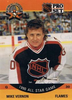 #338 Mike Vernon - Calgary Flames - 1990-91 Pro Set Hockey