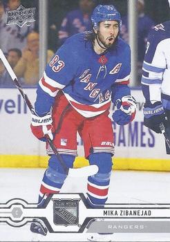 #338 Mika Zibanejad - New York Rangers - 2019-20 Upper Deck Hockey