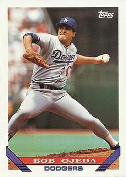 #338 Bob Ojeda - Los Angeles Dodgers - 1993 Topps Baseball