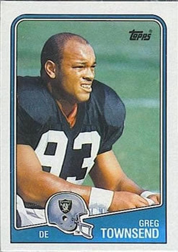 #338 Greg Townsend - Los Angeles Raiders - 1988 Topps Football