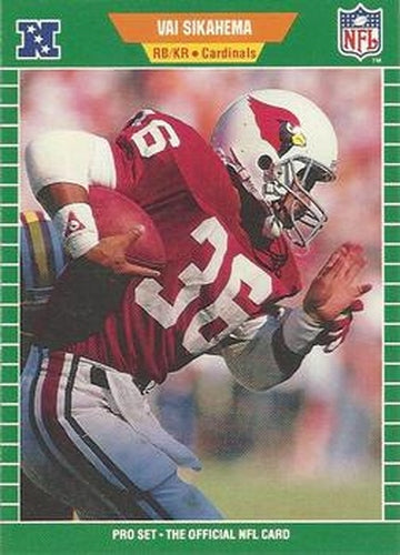 #338 Vai Sikahema - Phoenix Cardinals - 1989 Pro Set Football
