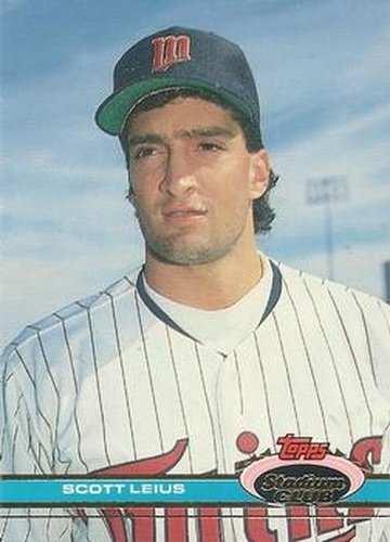 #338 Scott Leius - Minnesota Twins - 1991 Stadium Club Baseball
