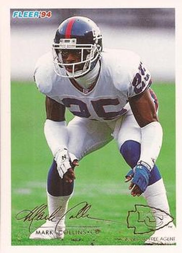 #339 Mark Collins - Kansas City Chiefs - 1994 Fleer Football