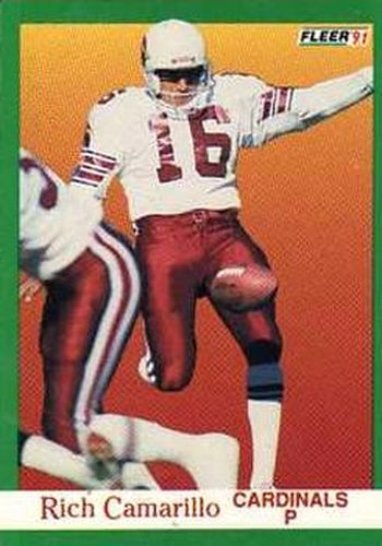 #339 Rich Camarillo - Phoenix Cardinals - 1991 Fleer Football
