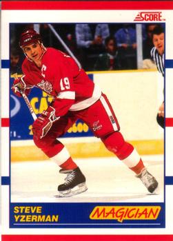 #339 Steve Yzerman - Detroit Red Wings - 1990-91 Score Canadian Hockey