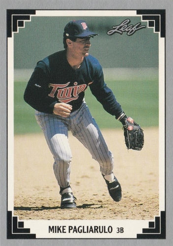 #339 Mike Pagliarulo - Minnesota Twins - 1991 Leaf Baseball
