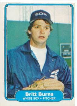 #339 Britt Burns - Chicago White Sox - 1982 Fleer Baseball