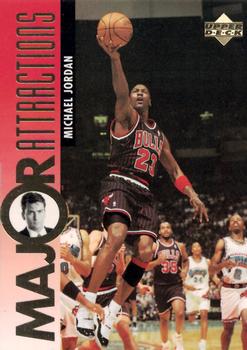 #339 Michael Jordan / Charlie Sheen - Chicago Bulls - 1995-96 Upper Deck Basketball